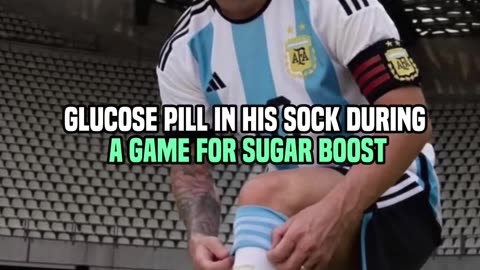 Small pills in MESSI'S socks