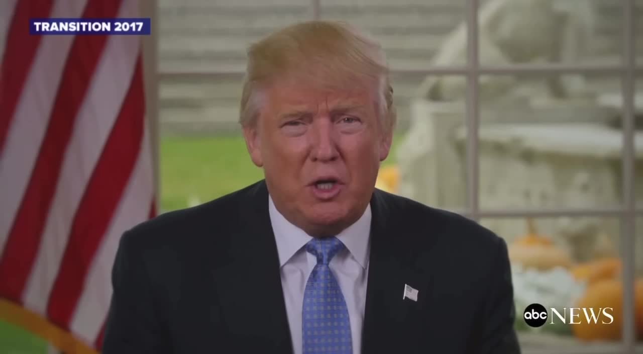 A message from President-elect Trump in 2016