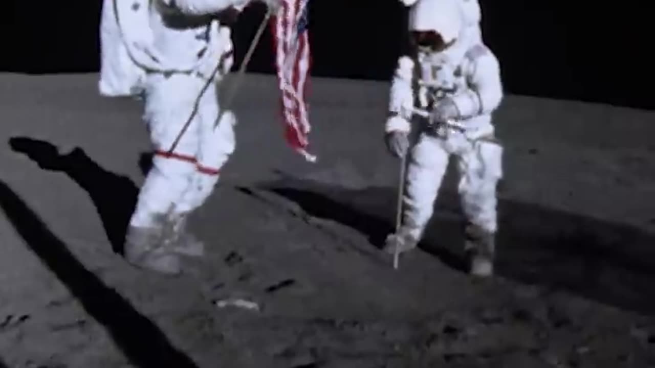 Flag on the moon