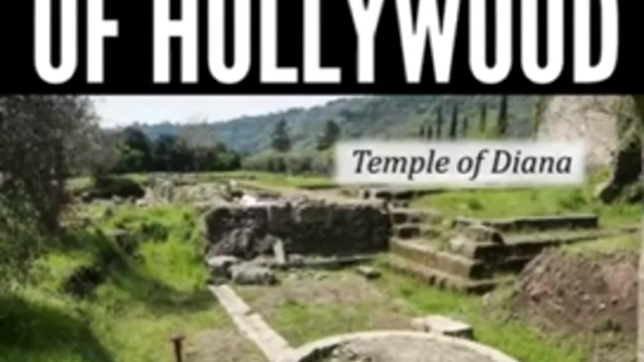 LE ORIGINI OCCULTE DI HOLLYWOOD=PEDOWOOD - HOLLYWOOD HILLS DOCUMENTARIO,IL MISTERO DEL BOSCO SACRO DI NEMI VICINO ROMA nella zona dei Castelli Romani. c'erano un antico tempio religioso e un bosco sacro,dedicati alla dea Diana Nemorensis