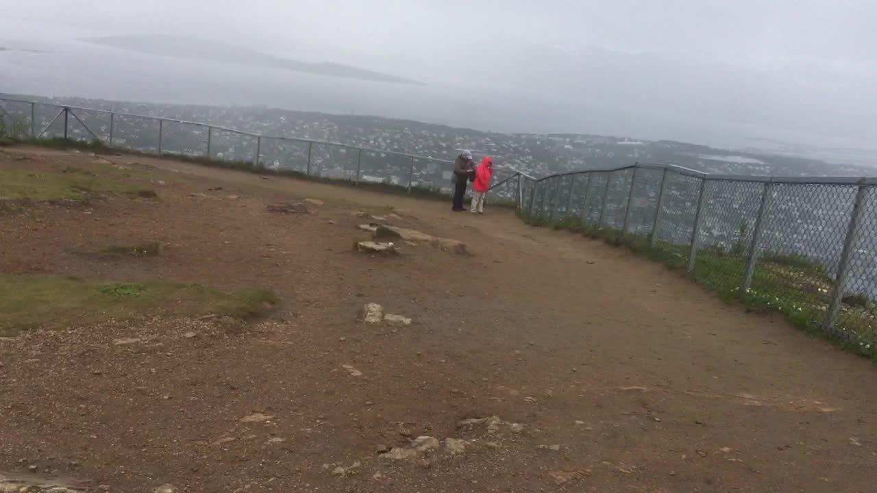 Trying to find a panoramic view for Tromsø in rainy cold weather