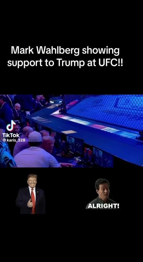 Mark Wahlberg Says Hello To Donald Trump