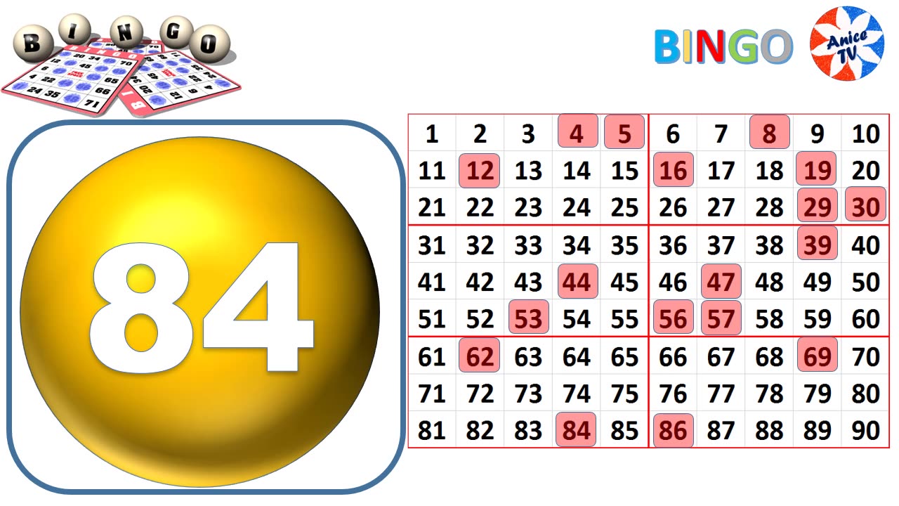 90-Ball - Bingo Caller -Game#1 New - American English