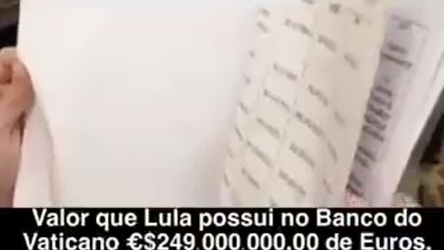 Lula Brazilian President bank Account in Vatican