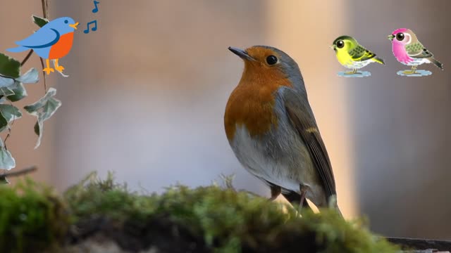 CUTE BIRD 🕊️ EATING GRAINS ON THE BRANCH