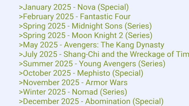 Mcu phase 5 and 6 leaks
