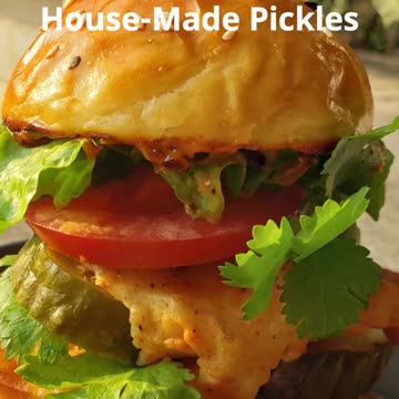 Rendang Chicken Burger