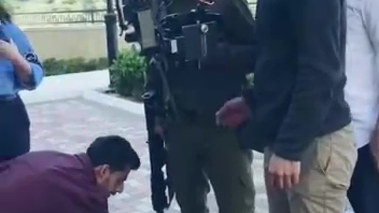 WATCH: Video shows the war between Palestine and Israel is being staged like a movie.