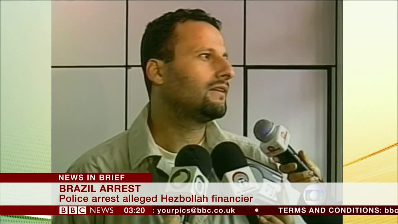 Hezbollah financier arrested (Brazil) - BBC News - 22nd September 2018