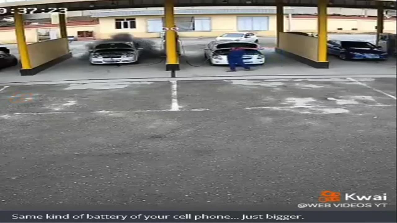 Electric car charging station