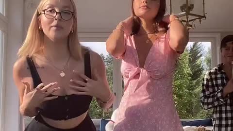 two girls dancing in USA and Canada time