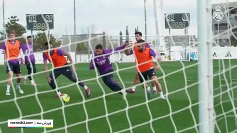 Real Madrid Football Team Skills Practice