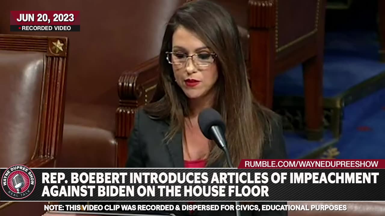 Boebert Initiates Articles Of Impeachment Against Biden