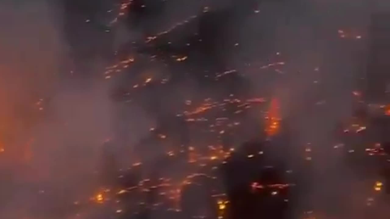 Ongoing forest fire in mexico