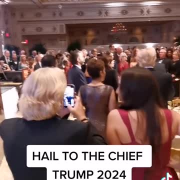 Hail to the Chief music for Trump at Mar-a-Lago
