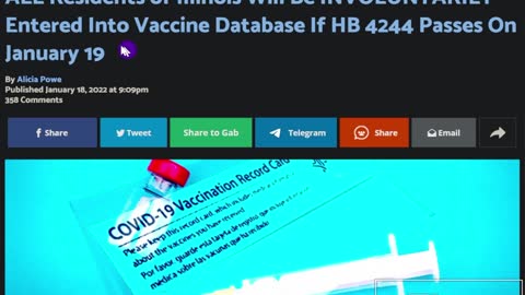 Illinois To Pass Jab Database Law On January 19th