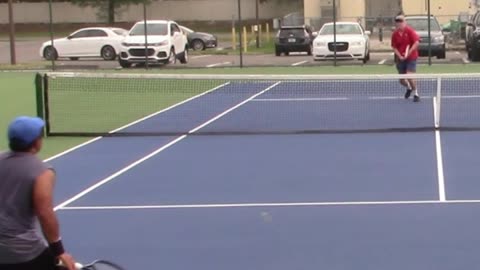 FOREHAND DROP VOLLEY FOR THE POINT!