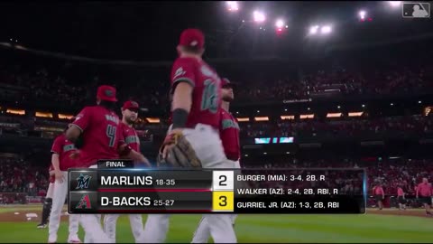 Marlins vs. D-backs Game Highlights