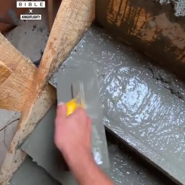 Levelling out concrete on stairs 😲