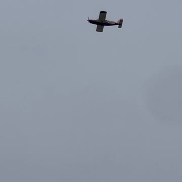 Plane flies over Mike Lindell @ Save America Rally Washington Township, MI