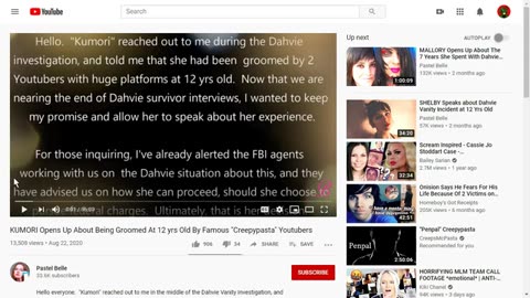 CreepsMcPasta Grooming Accusations (Link to Video in Description)