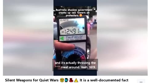 Australia's government put tons of EMF radiation at the protests