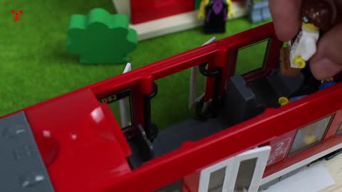 Tram for kids and wooden brio trains for kids - railway for kids