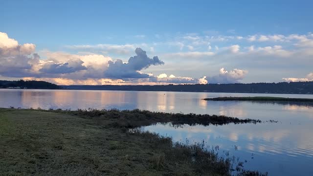 Cool evening clouds