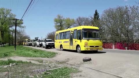 Civilians evacuated from Ukraine's Mariupol