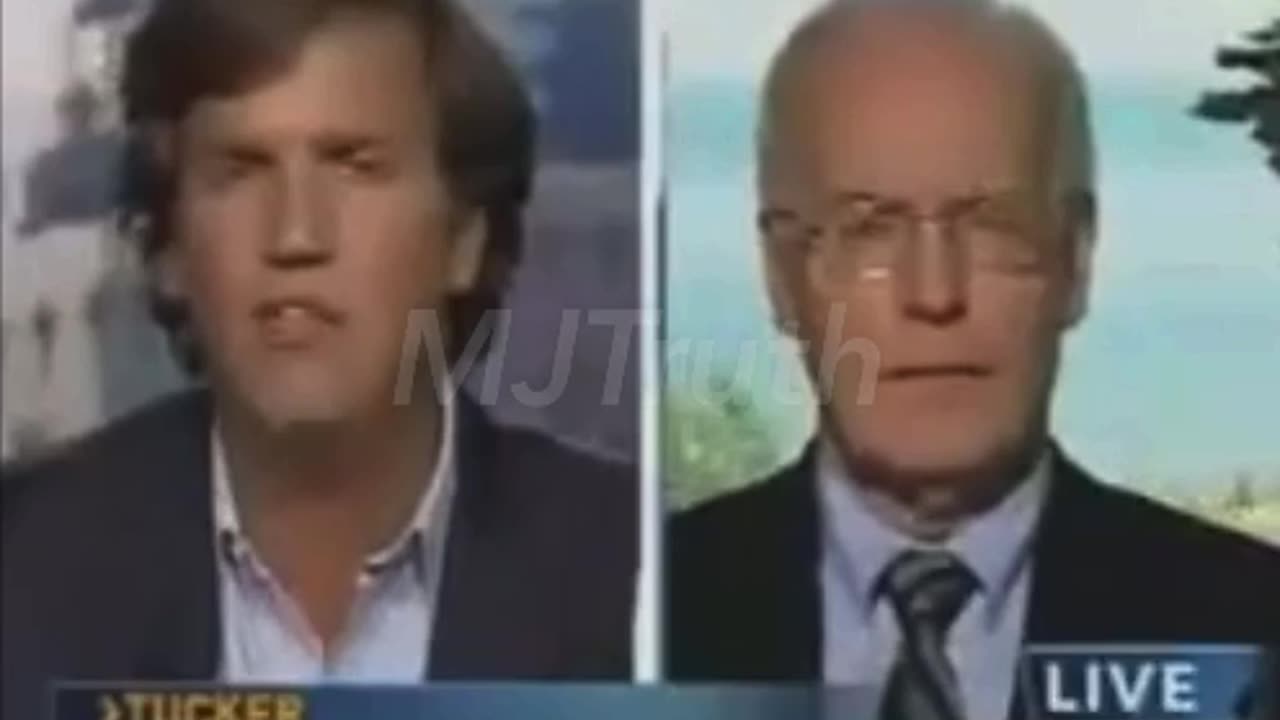 Young Tucker Carlson Denies the Government was involved with 911