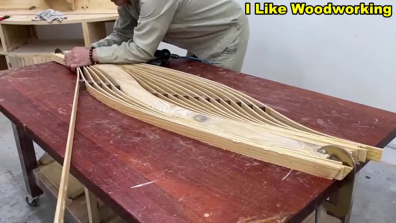 Impressed by the art of carpentry