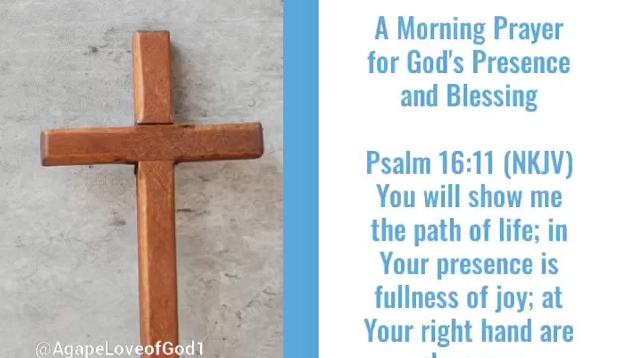 A Morning Prayer for God's Presence and Blessing #youtubeshorts #godslove #religion #jesus #faith