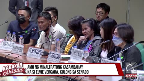 Amo ng minaltratong kasambahay na si Elvie Vergara, kulong sa Senado