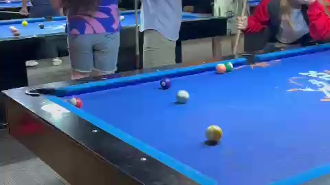 Failed Billiards Shot Bounces Back To Trick Shot