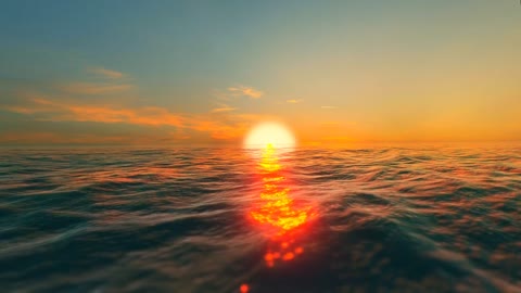 Nature Video Ocean Sea Water Landscape Red Sunset