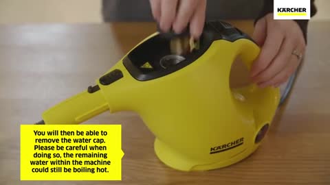 How do I refill the tank on my SC 1 EasyFix steam cleaner_ _ Kärcher UK