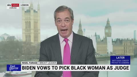 Nigeĺ Farage: Joe Biden is "completely hopeless."