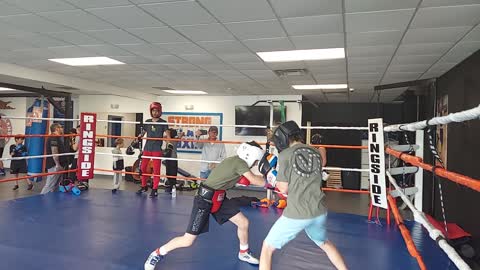 Joey sparring Logan 2. 11/5/22