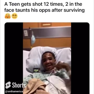 “I’m Still Alive” Teenager Shot 12 Times Taunts His Assailants From Hospital After Surviving