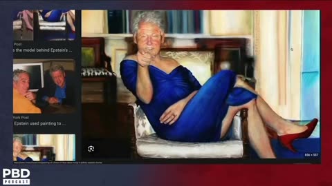 PBD | Clinton’s Blue Dress Painting. #ReleaseTheList