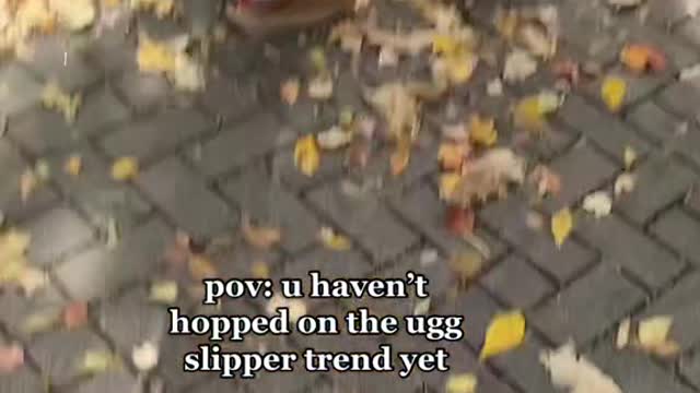 pov: u haven't hopped on the ugg slipper trend yet