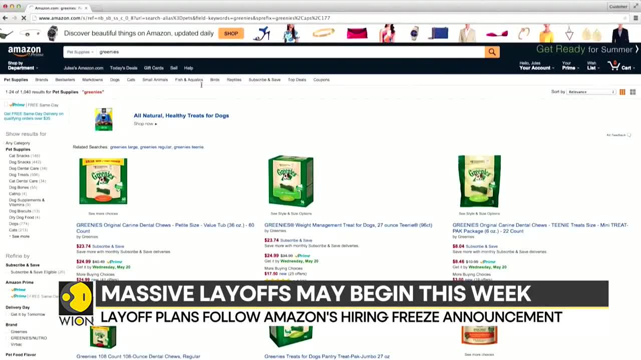 Report_ Amazon plans to lay off 10,000 people _ Latest World News _ English News _ WION