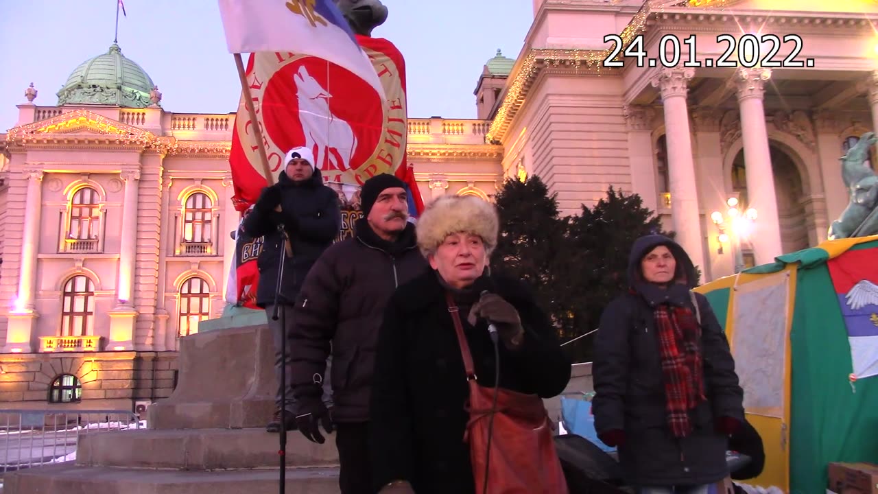 24.01.2022 - NAROD NE ODUSTAJE ! OKUPLJANJE DO SLOBODE - 9 DAN - DRUGI DEO