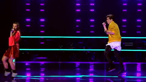 The Battles: Aydan Calafiore v Madi Krstevski 'Uptown Funk' | The Voice Australia 2018