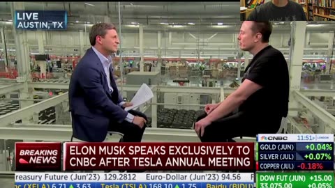 CNBC Tries to shut down Elon Musk on Behalf of George Soros.