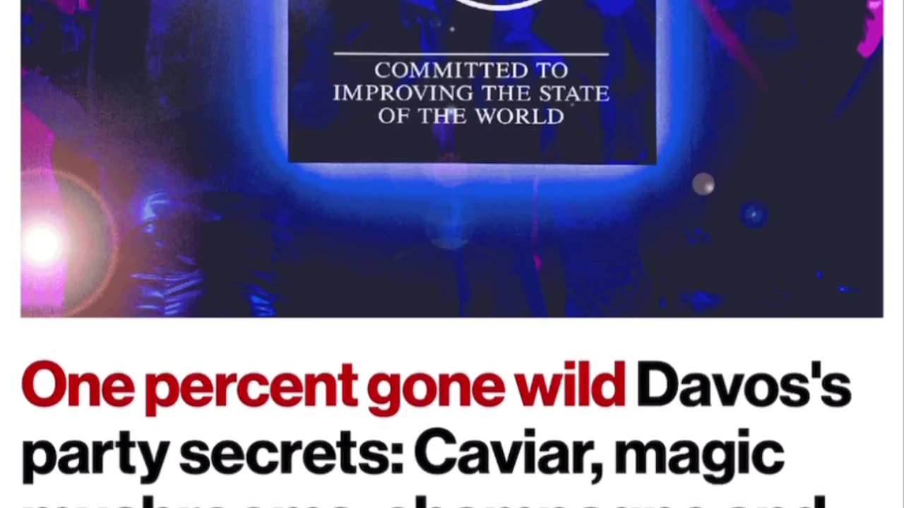 Globalist party it up at Davos