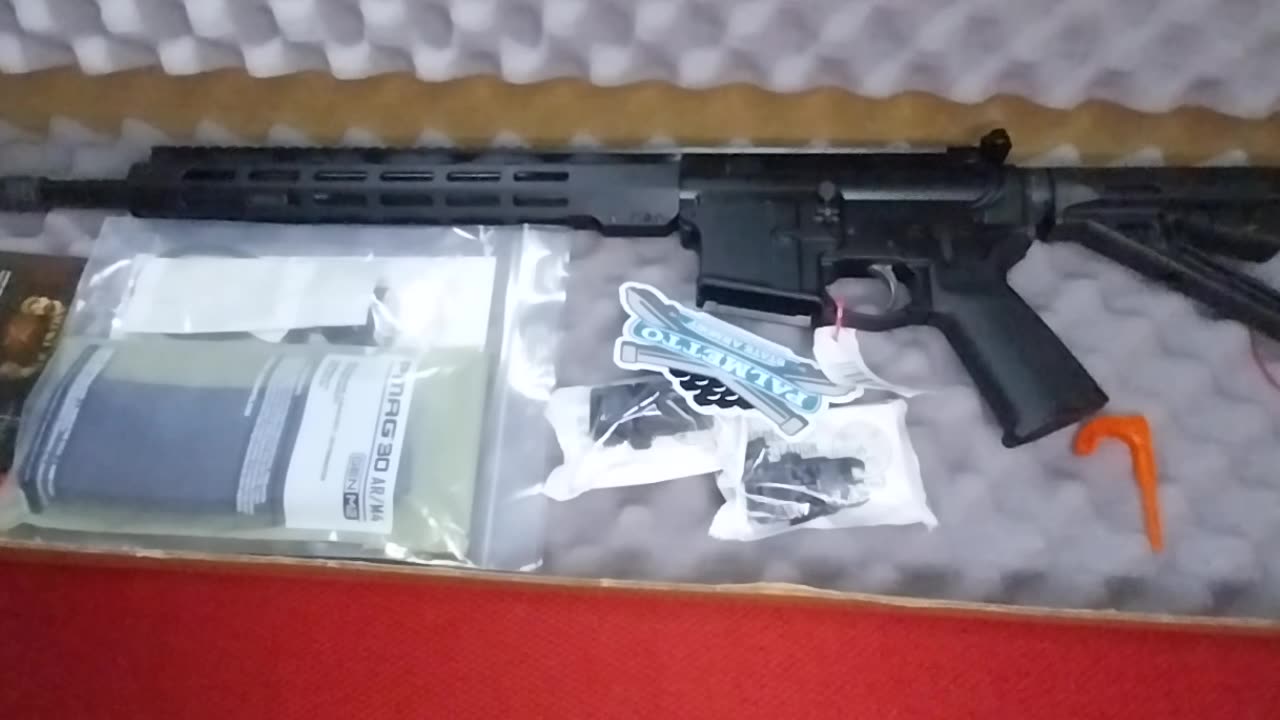 Unboxing my first AR style rifle. It's a Palmetto State Armory PA-15, 16" barrel in 5.56.