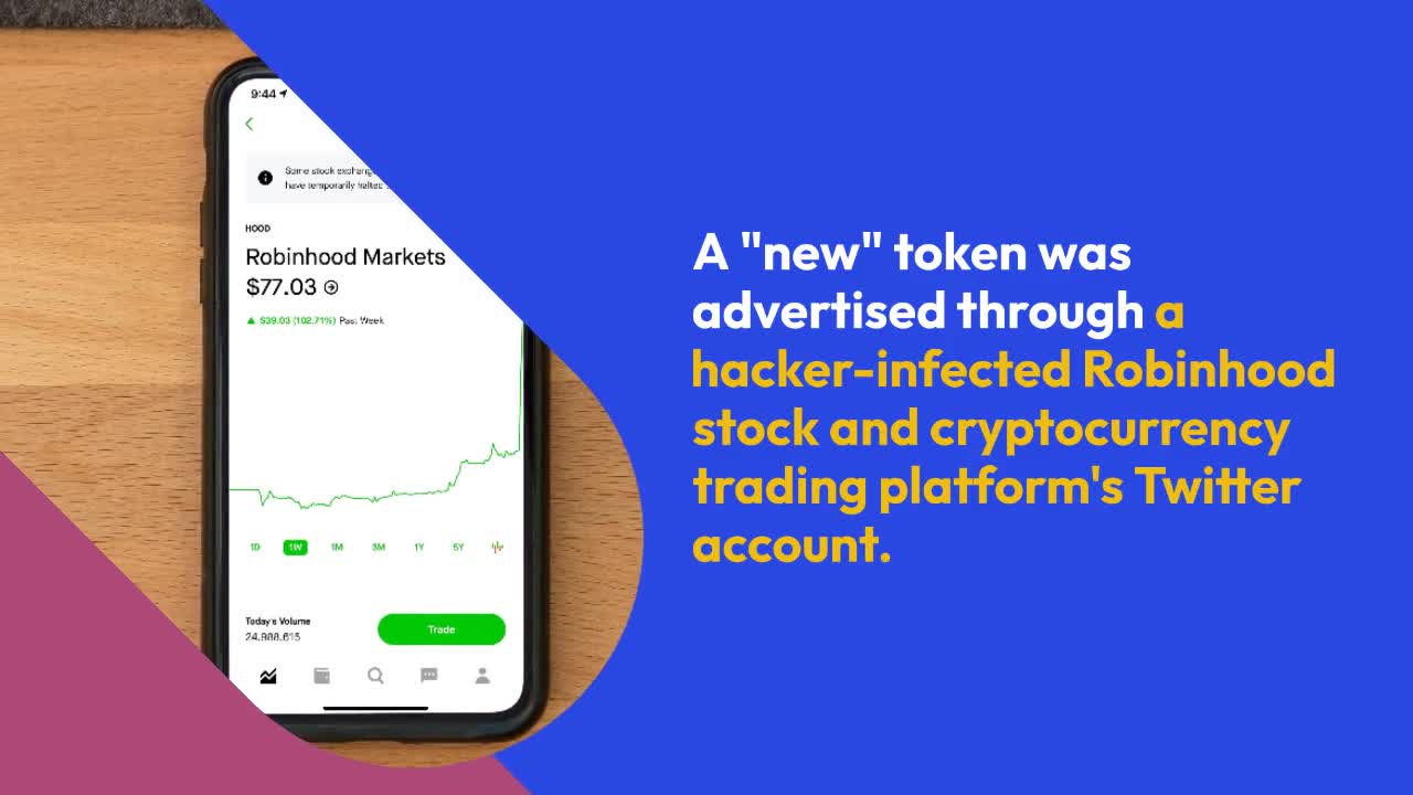 Hackers take over Robinhood Twitter account: Fraudulent token promoted