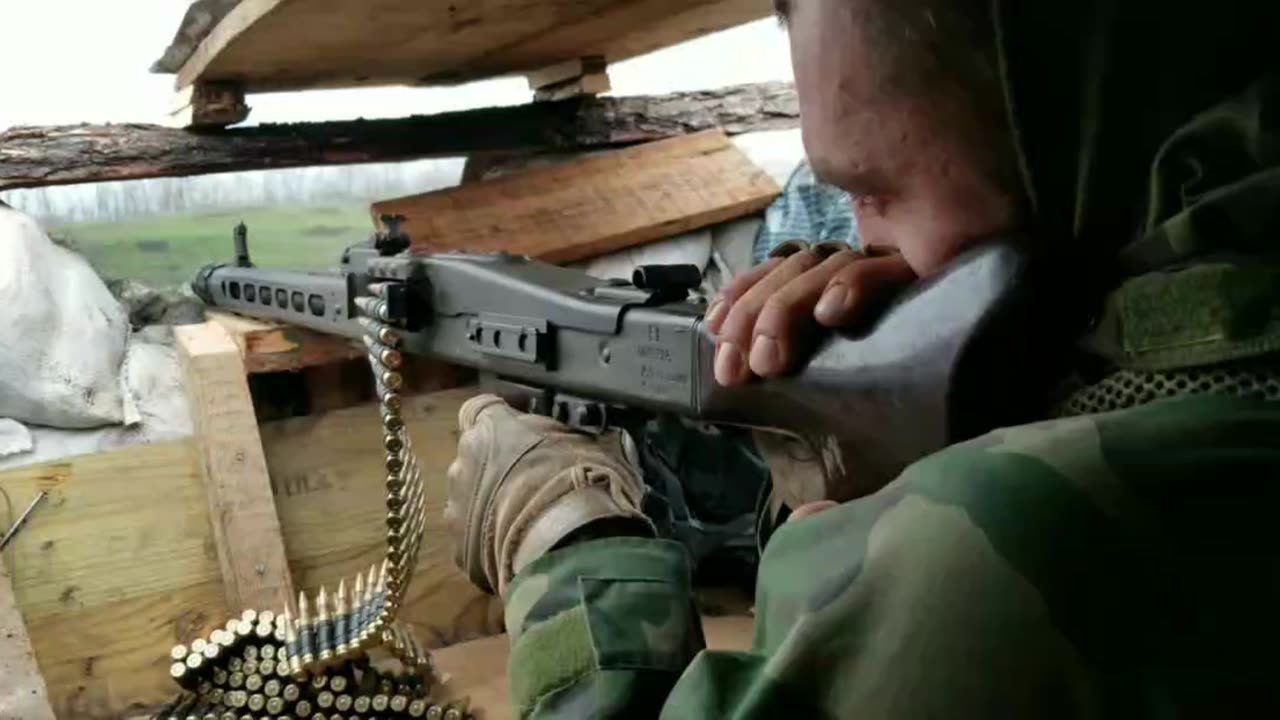 Video From A Ukrainian Machine Gunner