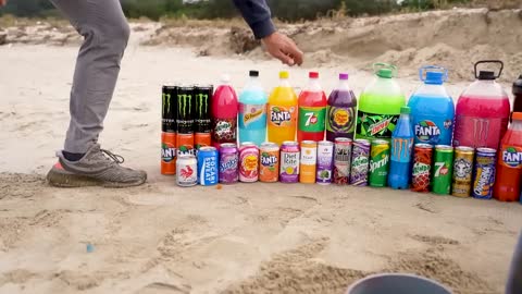 Big Monster, Chupa Chups, Mtn Dew, Fanta, Mirinda and Mentos soda mix Underground-11